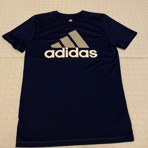 Dark blue, logo, athletic T-Shirt with Climalite fabric.